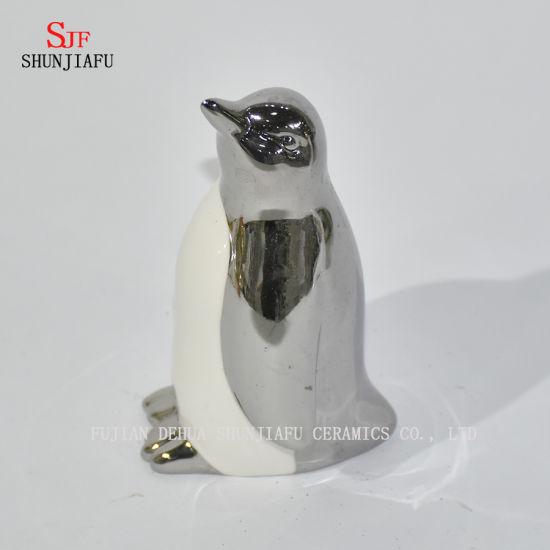 Netter Pinguin für Familie / Büro / Kaffee / Festivaldekoration / Galvanik Keramik / a