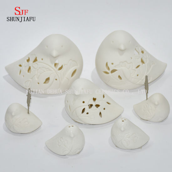 Niedliche Vogelform Keramik Design Teelicht Sturm Laterne - Kerzenhalter / Weihnachtsgeschenk