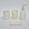 4-teiliges weißes Keramik-Badezimmer-Set