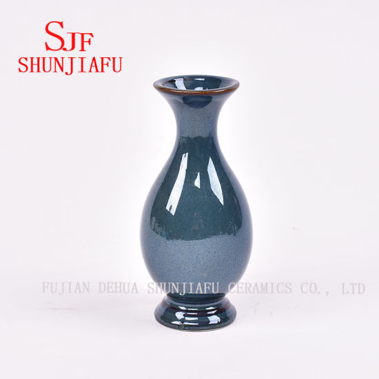 Mini Floret Flasche Keramik strukturierte Vasen Steinzeug Vasen Saphir Floret Flasche