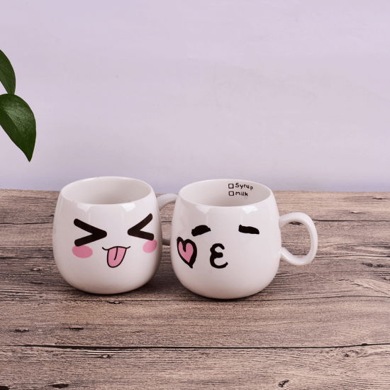 Frühstückstasse Kaffeetasse Milchbecher Custom Logo Expression Cup