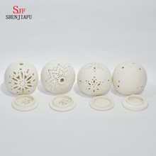 Kerzenhalter aus Keramik mit runder Form / Weihnachtsgeschenk