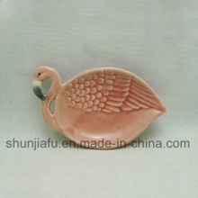 Keramik Flamingos Teller Teller Gericht