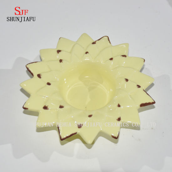 Mehr Farbe Lotus Blumenform Teelicht Kerzenhalter Keramik Kerzenhalter