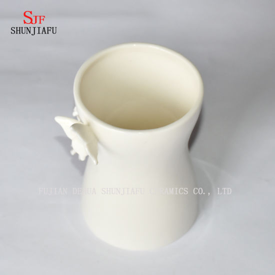 Zarte Schmetterlingsflasche, Keramikvase
