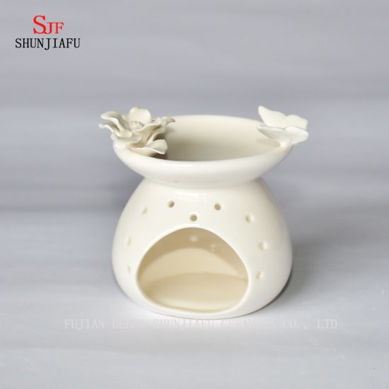 Aroma Lamp White Keramik Öldiffusor / Oil Essential / Ölbrenner
