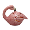 Keramik Pink Flamingo LED Lampe Dekoration