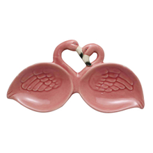 Keramik Pink Zwei Flamingos verbinden zwei Platten