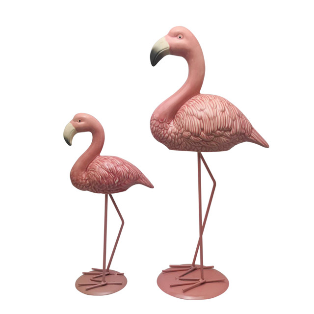Keramik Pink Flamingo High Feet