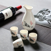 Sake-Weinsets aus Keramik mit warmem Weintopf Weinbecher Weinvase