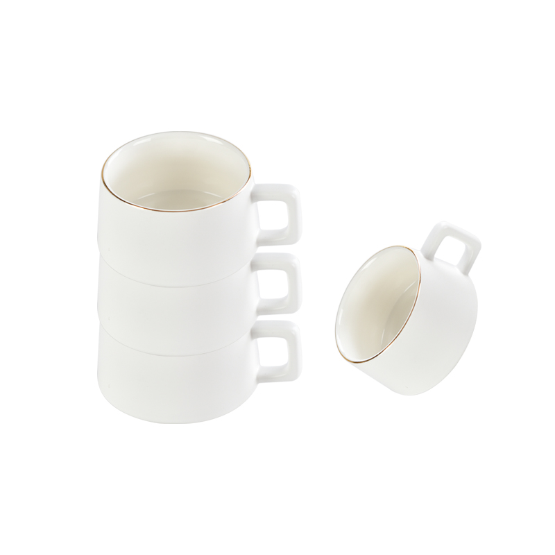 Kaffeetassen-Set aus matt glasierter Keramik