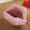 Perfekte Lippen Keramik Red Lip Aschenbecher kaum öffnen