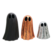 Halloween Miniatur Ghost -Figuren Set von 3 Halloween Tisch Tischkamin Mantelregaldekorationen