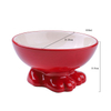 Oscar Buddy Max Charlie Bella Exklusive Verwendung Red Ceramic Pet Feeder Ceramic Dog Bowl