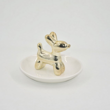 Golden Dog Style Home Decor Geschenk Schmuckfach Tablett Schmuck Display Tablett Hochzeitsgeschenk Keramik Ringhalter